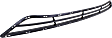 Front, Lower Bumper Grille, Textured Gray CAPA Certified