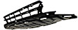 Front, Lower Bumper Grille, Black CAPA Certified