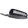 Front Bumper Grille, Textured Gray, Sedan, EX/EX-L/LX/Sport Models, without Adaptive Cruise Control, CAPA CERTIFIED