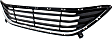 Front Bumper Grille, Textured Black Shell with Chrome Insert