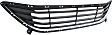 Front Bumper Grille, Textured Black Shell with Chrome Insert