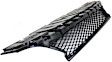 Coupe Front Bumper Grille, Textured Black CAPA Certified