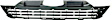 2009 Honda CR-V - Front, Lower Bumper Grille, Mexico or USA Built Vehicle, Textured Black