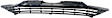 2009 Honda CR-V - Front, Lower Bumper Grille, Mexico or USA Built Vehicle, Textured Black