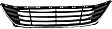 Front Bumper Grille, Textured Black Shell with Chrome Insert