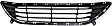 Front Bumper Grille, Textured Black Shell with Chrome Insert