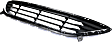 Front Bumper Grille, Textured Black Shell with Chrome Insert