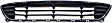 Front Bumper Grille, Textured Black Shell with Chrome Insert