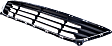 Front Bumper Grille, Textured Black Shell with Chrome Insert