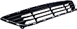 Front Bumper Grille, Textured Black Shell with Chrome Insert