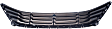 Front Bumper Grille, Textured Black Shell with Chrome Insert