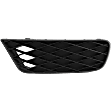 Front, Driver Side, Outer, Lower Fog Light Cover, Black, Sedan