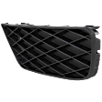 Front, Driver Side, Outer, Lower Fog Light Cover, Black, Sedan
