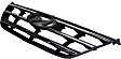 Upper Grille Assembly, Painted Black Shell and Insert, CAPA CERTIFIED