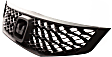 Upper Grille Assembly, Textured Black Shell and Insert, Coupe