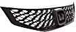 Upper Grille Assembly, Textured Black Shell and Insert, Coupe