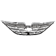 Upper Grille Assembly, Chrome Shell and Insert, Grille