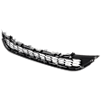 Front Bumper Grille, Gray Shell and Insert
