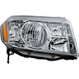 Passenger Side Headlight, without Bulb, Halogen, Clear Lens