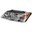 2009-2010 Hyundai Sonata - Driver Side Headlight, with Bulb, Halogen, Clear Lens