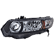 Driver Side Halogen Headlight, Without bulb(s), OE Replacement, Coupe