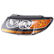 Driver Side Headlight, with Bulb, Halogen, with 2 Plug-in Connector