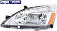 2006 Honda Accord - Driver Side Halogen Headlight, Without bulb(s), OE Replacement, CAPA Certified