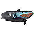 Driver Side Headlight, with Bulb, Halogen, Clear Lens, 4 Cyl., 1.3L Engine