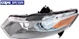 Driver Side Headlight, with Bulb, Halogen, Clear Lens, 4 Cyl., 1.3L Engine, CAPA Certified