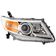 Passenger Side Headlight, with Bulb, Halogen, OE Comparable