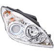 Passenger Side Headlight, with Bulb, Halogen, Touring Models, without Chrome Ring