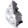 Passenger Side Headlight, with Bulb, Halogen, Touring Models, without Chrome Ring