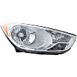 Passenger Side Headlight, with Bulb, Halogen, Clear Lens