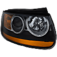 Passenger Side Headlight, with Bulb, Halogen, with Amber Reflector