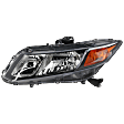 Driver Side Headlight, with Bulb, Halogen, Coupe/Sedan (Except Hybrid Model)