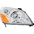 Passenger Side Headlight, without Bulb, Halogen, Clear Lens, CAPA CERTIFIED