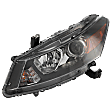 Driver Side Headlight, with Bulb, Halogen, Coupe, with Raised Contour Turn Signal