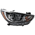 Passenger Side Headlight, with Bulb, Halogen, Standard Type, CAPA Certified