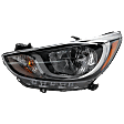 Driver Side Headlight, with Bulb, Halogen, Standard Type, 4 Cyl., 1.6L Engine, CAPA Certified