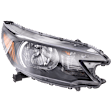 Passenger Side Headlight, with Bulb, Halogen, Clear Lens, 4 Cyl., 2.4L Engine, CAPA Certified