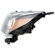 Driver Side Headlight, with Bulb, Halogen, Clear Lens, 4 Cyl., 2.4L Engine, CAPA Certified