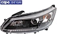 Driver Side Headlight, with Bulb, Halogen, EX/EX-L/LX/Sport Models, 4 Cyl., 2.4L Engine, Sedan, CAPA Certified