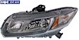 Driver Side Headlight, with Bulb, Halogen, Clear Lens, CAPA Certified