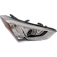 Passenger Side Halogen Headlight, With bulb(s), OE Replacement