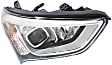 Passenger Side Halogen Headlight, With bulb(s), OE Replacement, CAPA Certified