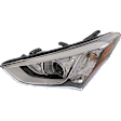 Driver Side Halogen Headlight, With bulb(s), OE Replacement