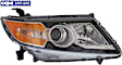 Passenger Side Headlight, with Bulb, Halogen, Clear Lens, 6 Cyl., 3.5L Engine, CAPA Certified