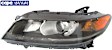 Driver Side Headlight, with Bulb, Halogen, Clear Lens, 4 Cyl., 2.4L Engine, CAPA Certified