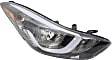 Passenger Side Headlight, with Bulb, Halogen, Sedan, without LED Position Lamp