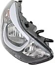 Passenger Side Headlight, with Bulb, Halogen, Sedan, without LED Position Lamp